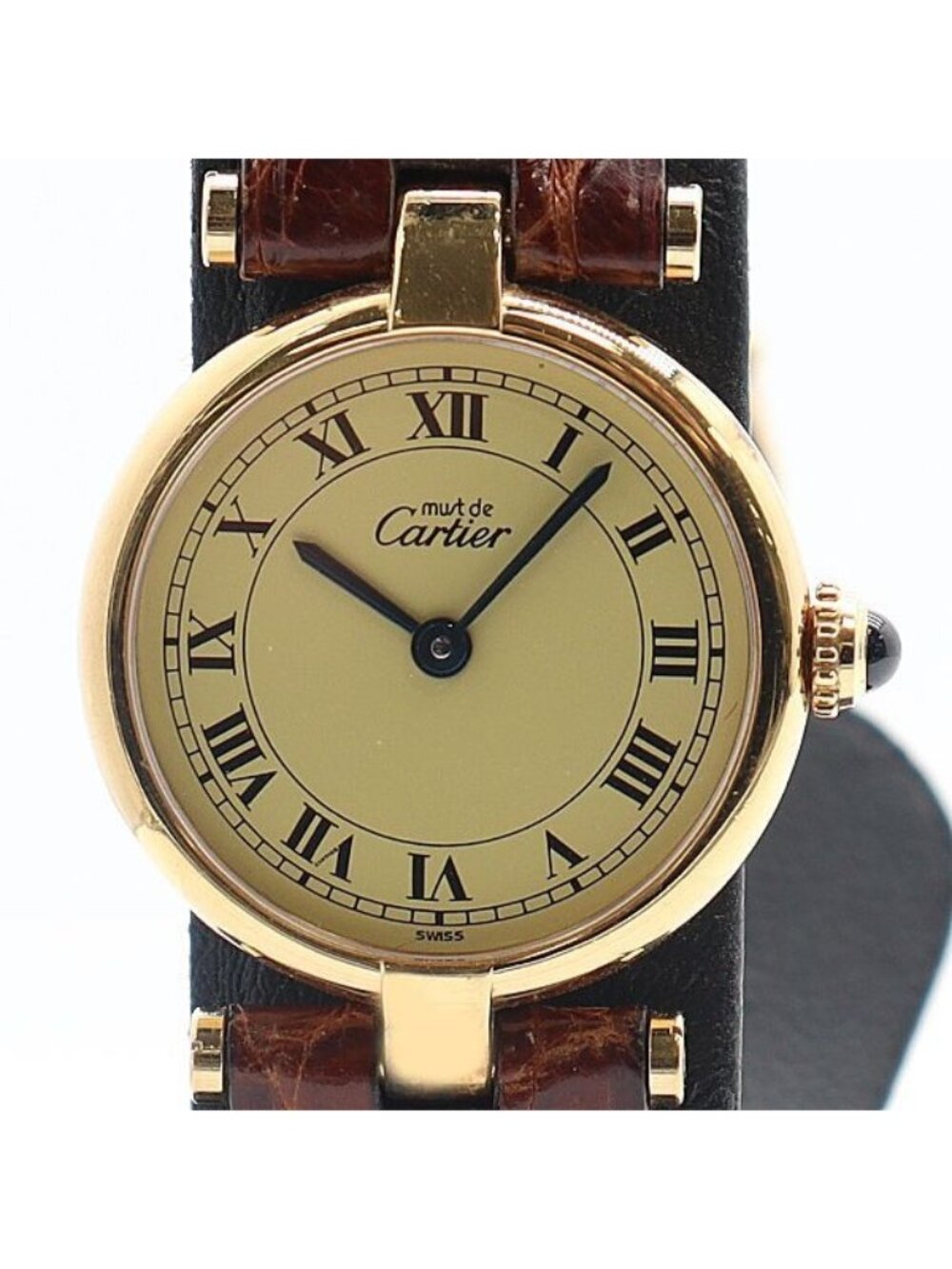 Cartier Must Vendome 925 Sterling Silver Ivory Dial Watch